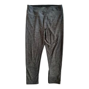 VOGO ATHLETICA‎ Heathered Gray Capri Pants Criss-Cross M (8-10)